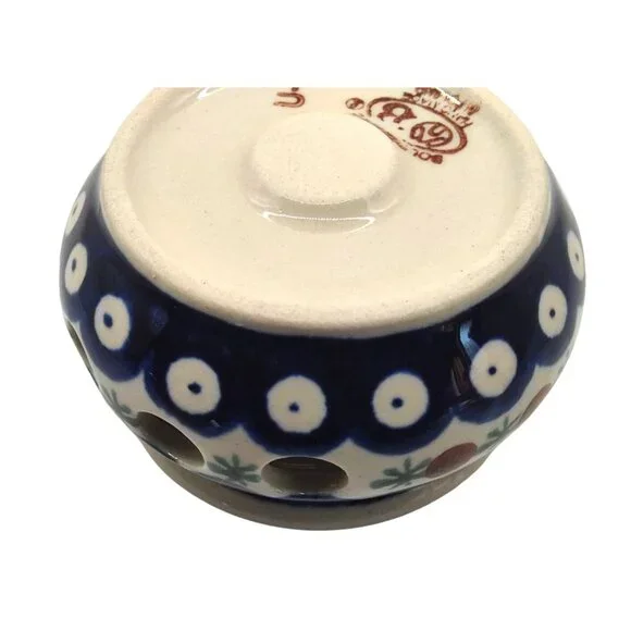 Polish Pottery Boleslawiec Mosquito #P4859A Handmade 3.5" Ceramic Mini Heater - Picture 6 of 11